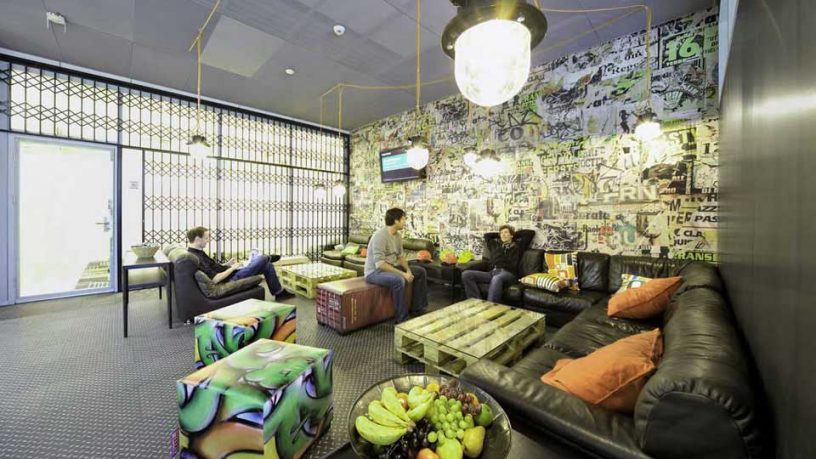 Creative Room with Mural and Graffiti