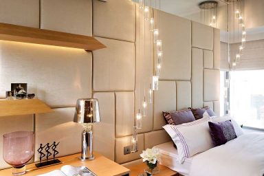 Luxury Bedroom Apartment with Wall Absorbers