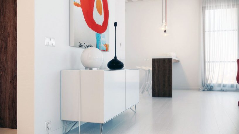 Modern Gloss White Sideboard Living Room Ideas