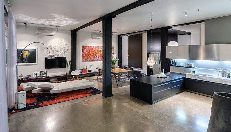 Modern Open Living Room Apartment Design