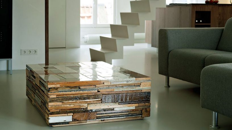 Modern Plywood Living Room Table Design