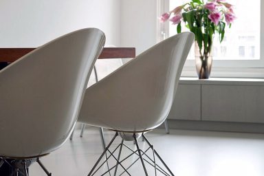 Modern White Plastic Chairs Design