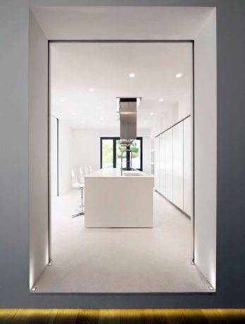 Modern and Luxury White Kitchen Central Island Ideas