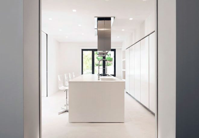 Modern and Luxury White Kitchen Central Island Ideas