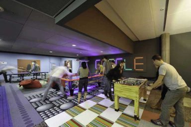 Play Room with Table Football and Ping Pong Table