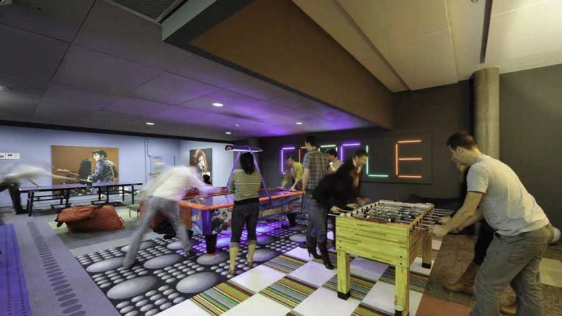 Play Room with Table Football and Ping Pong Table