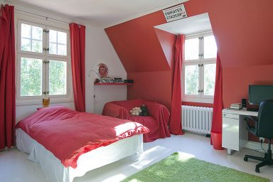 Red Kids Room Sweden House Ideas