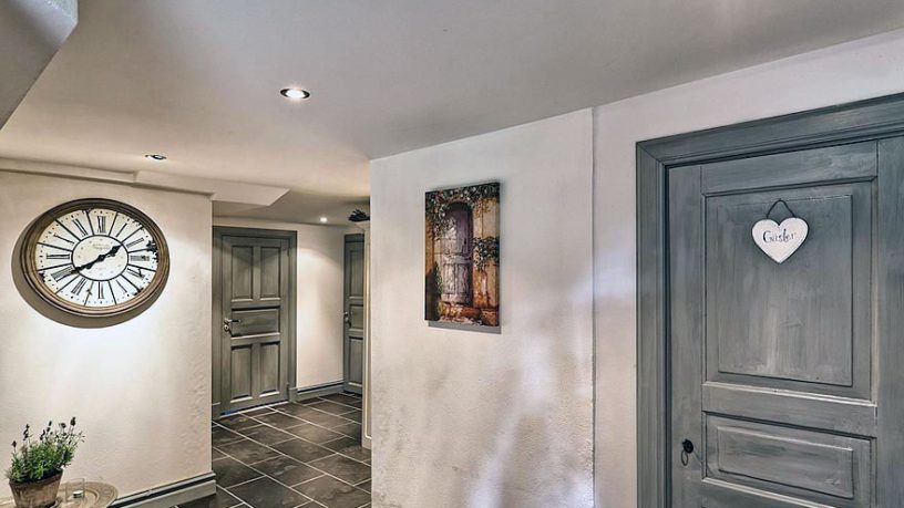 Roman Numeral Wall Clock Room Decor