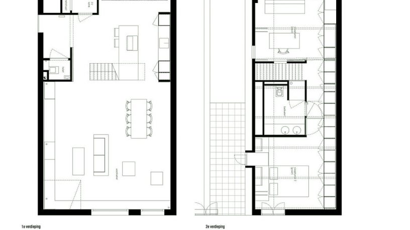 Sketch of The Apartment Floorplan Design