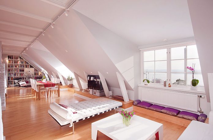 Bright Loft Space Neutral Decor