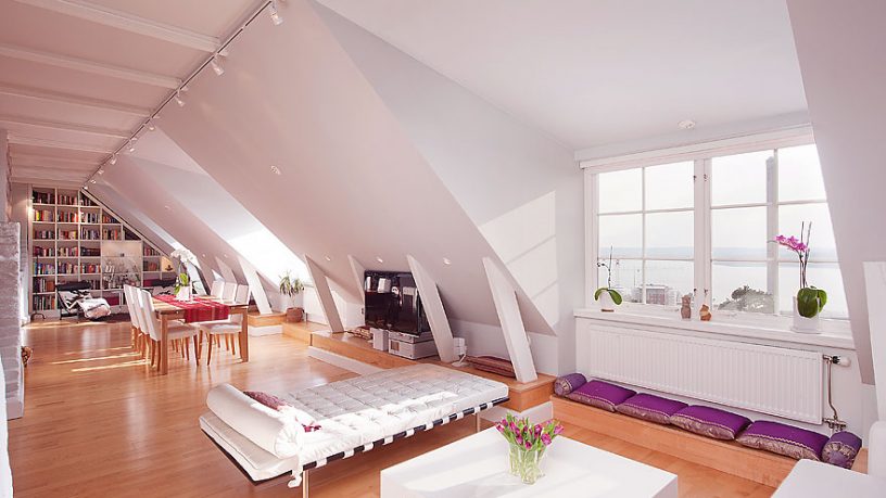Bright Loft Space Neutral Decor