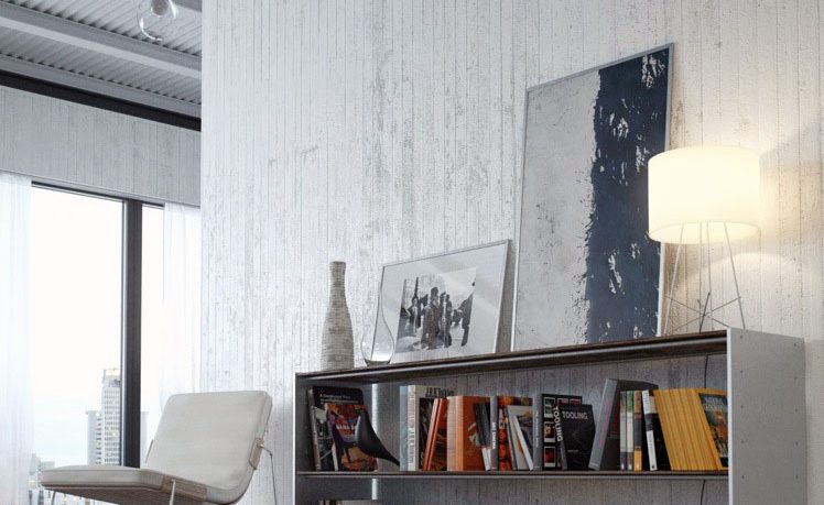 Casual White Lounge Library Design