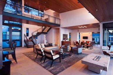 Great Lighting Open Plan Living Room Residence