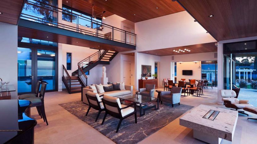 Great Lighting Open Plan Living Room Residence
