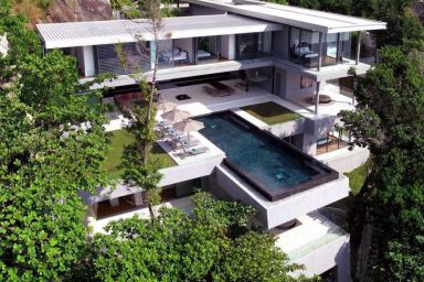Luxury Villa Perched on the Ocean Bluff