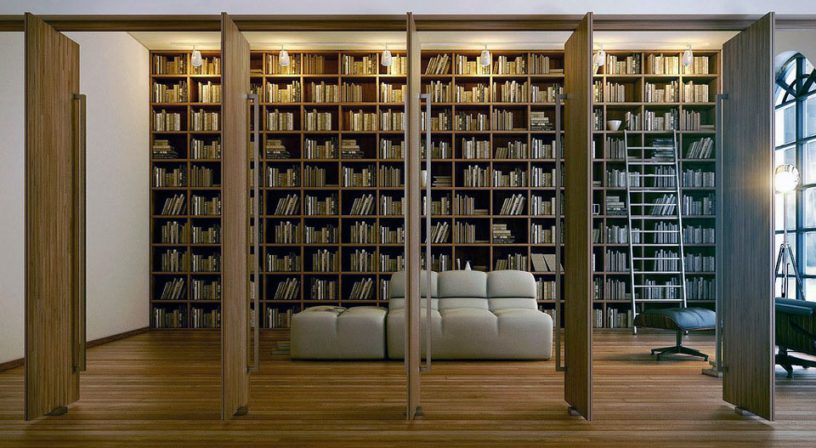 Modern Large Home Library Design