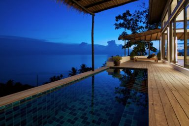 Romantic Swimming Pool Deck Beach Resort