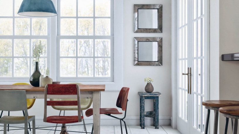 White Vintage Dining Room Style