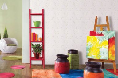 Bright Green White Wall Decor for Kids Play Room