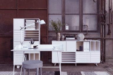 Brown White Home Office Design Ideas