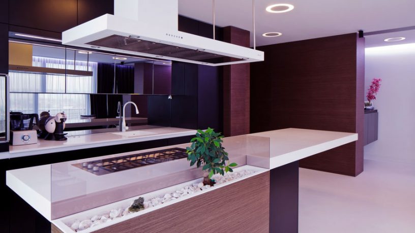 Corian Kitchen Island Countertop Design