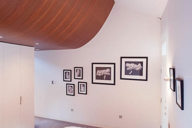 Cozy White Bedroom with Wood Furniture