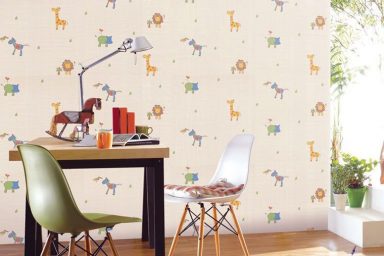Cute Animal Wallpaper for Kids Study Room