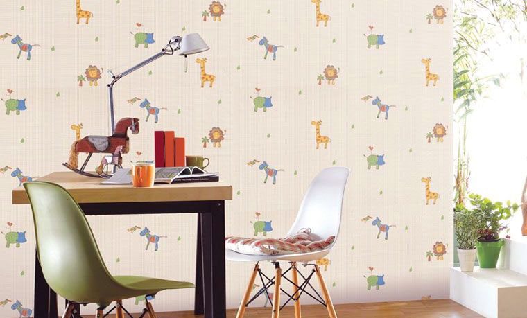 Cute Animal Wallpaper for Kids Study Room