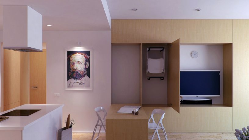 Minimalist Beech Wood Entertainment Unit Ideas