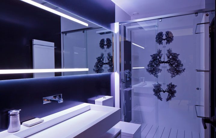 Modern Bathroom Decor with Shower Enclosure Design