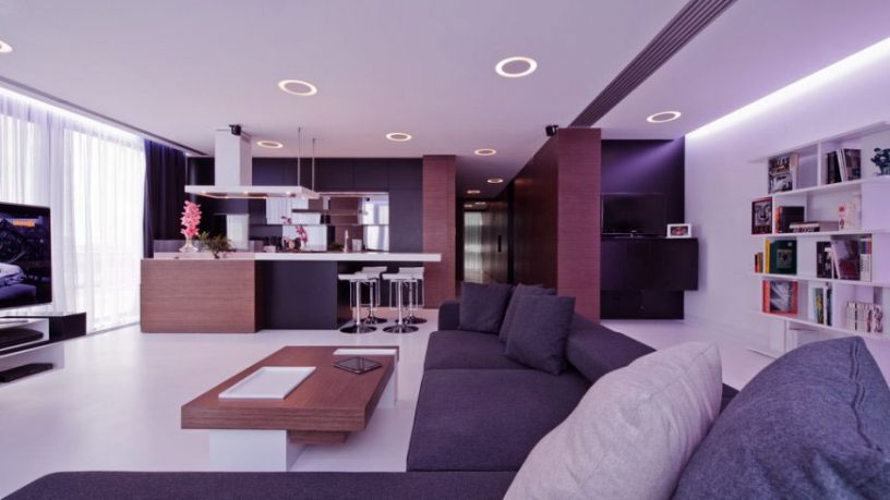 Modern Grey L Shaped Sofa Design