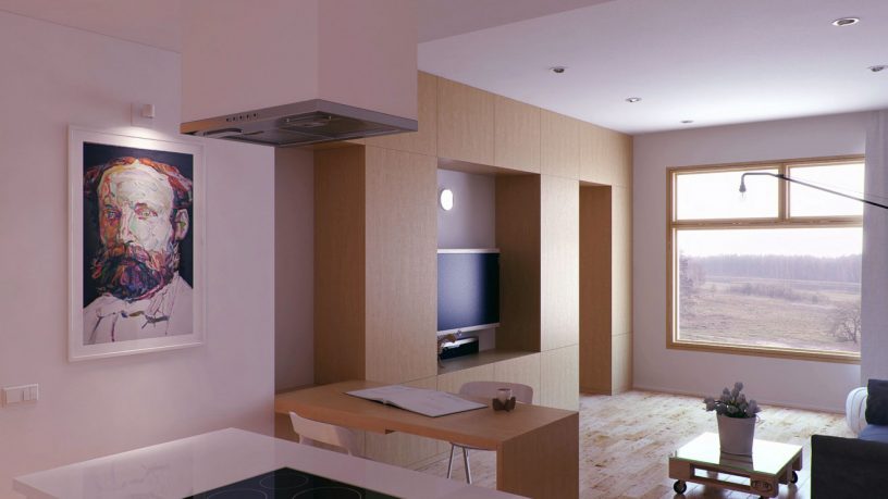 Wall Mounted Folding Table For Small Space
