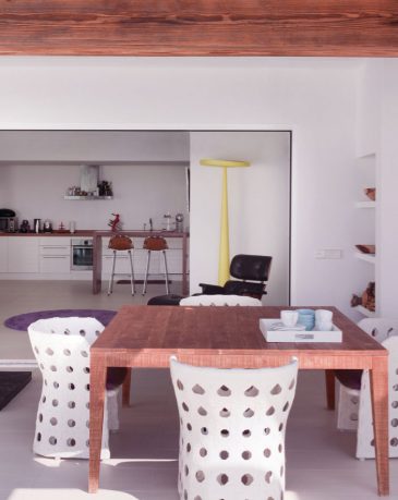 Wood and White Dining Furniture Ideas