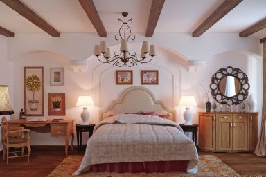 Classic Italian Bedroom with Oak and Cream Color