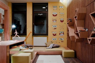 Kids Room with Sponge Bob Wall Decor Ideas