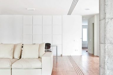 Modern White Sofa Open Living Room
