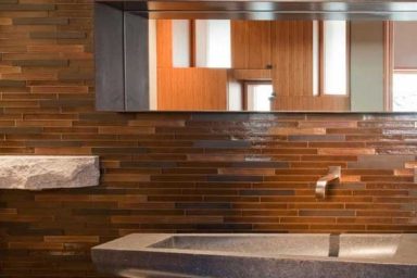Ethnic Bathroom Design with Glamorous Tile