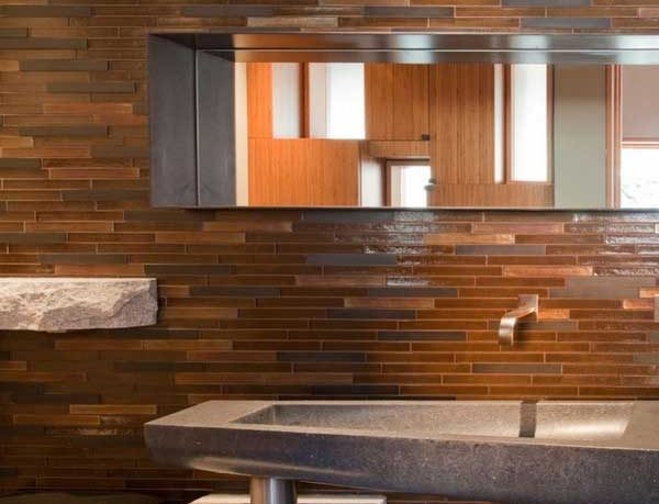 Ethnic Bathroom Design with Glamorous Tile