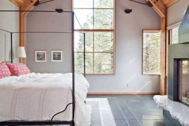Luxury Bedroom Design with Wooden Ceiling