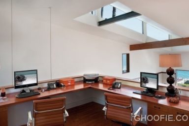 Appealing Attic Office Design with Herman Miller Chair
