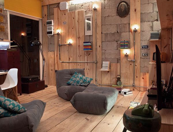 Fascinating Multimedia Library with Cozy Sofa Design Ideas