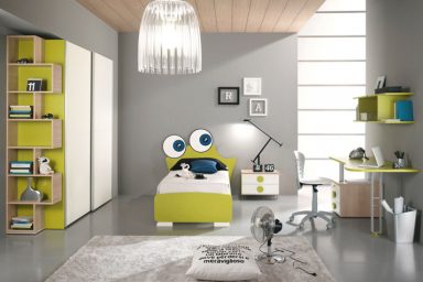 FunnyGreen Frog Bed for Kids Room
