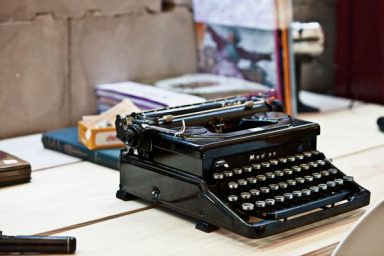 Home Office with Ancient Typewriter