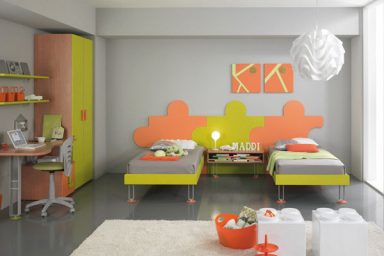 Pop Color Kids Bedroom for Two
