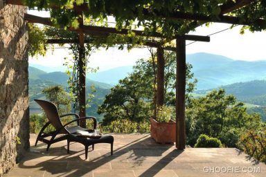 Warm Sun Terrace with Chestnut Rolling Hills View