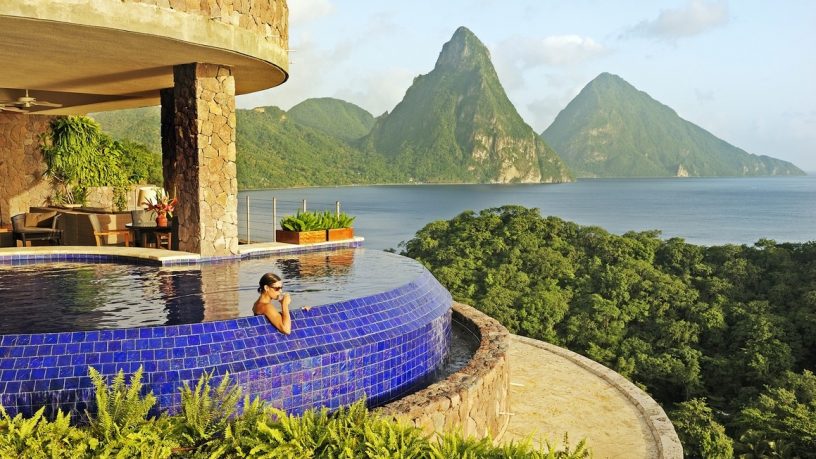 Awesome Blue Tile Swimming Pool Design