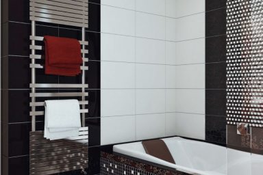 Gorgeous Black White Mosaic Bathroom Tile Ideas