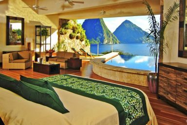 Luxury Green White Master Bedroom Design