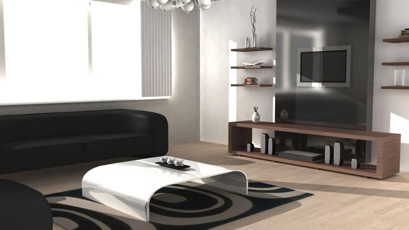 Rendering Contemporary Living Room Design