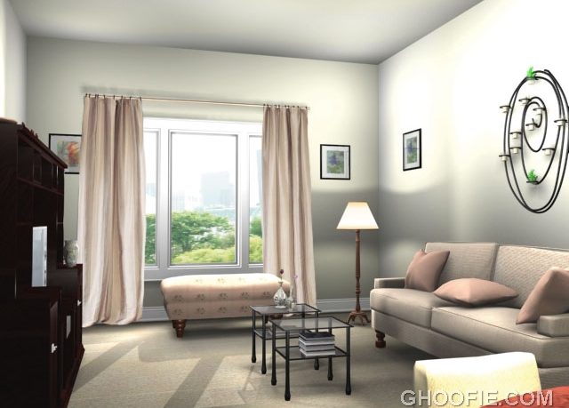 Awesome Living Room Rendering 2013